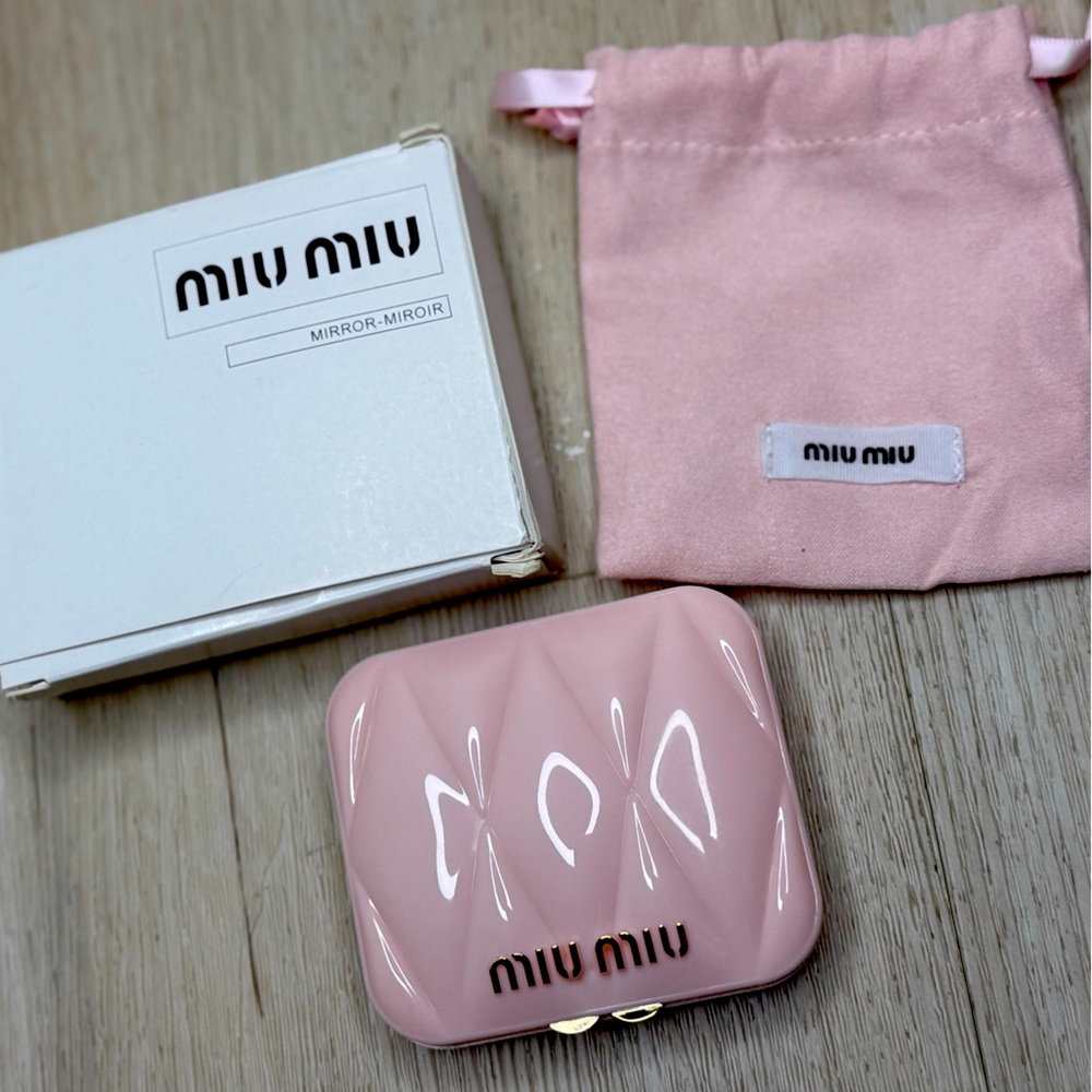 MIU MIU Pink Compact Mirror